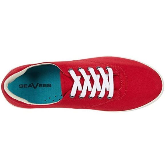 SeeVees Women’s Palm Ave Plimsoll Sneakers, Cherry, Sz.9 - Picture 3 of 13